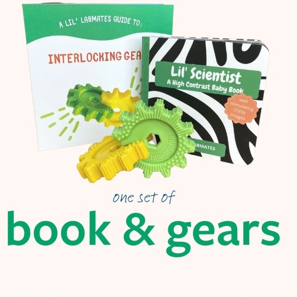 Lil' Labmates Interlocking Gears and Book Set